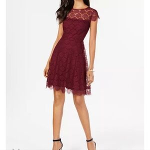 Kensie, Purple Lace Mini Dress, Women's Size 10